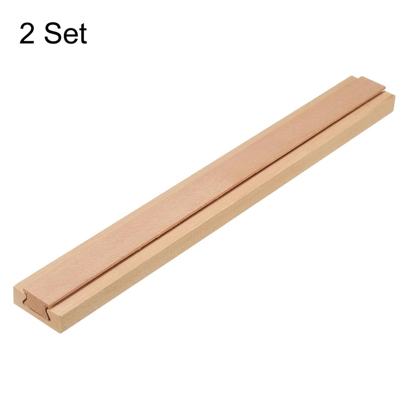 uxcell 1 Set Wooden Drawer Slides, Classic Wood Center Guide