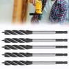 5Pcs Brad Point Drill Woodworking 4 Flute Cut Drilling Tool