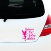 Powered by Fairy Dust Car Sticker, Vinyl Decal Sticker, Girl