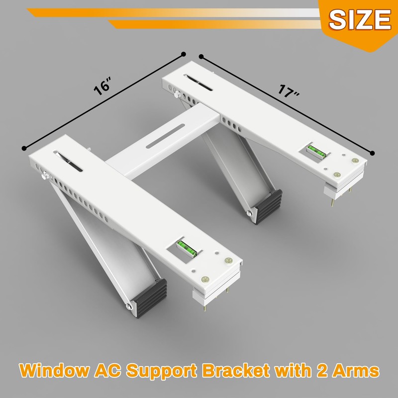 Powrocket Window Air Conditioner Support Bracket with 2 Arms,Window AC