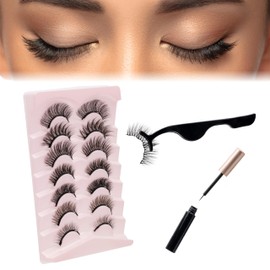 Künstliche 3D-Wimpern aus Kunstfaser, wiederverwendbar und natürlich, einfach anzuwenden, perfekt für das tägliche Make-up und besondere Anlässe