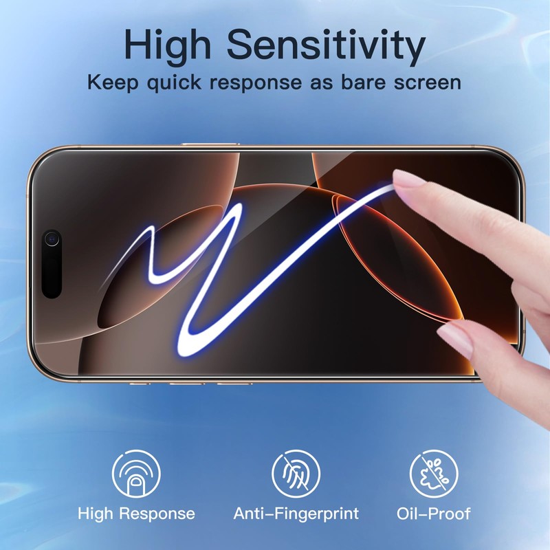 JETech Privacy Screen Protector for iPhone 16 Pro Max 6.9-Inch