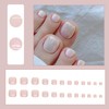 24 Pcs Fake Toe Nails with Nail Tool, Press on
