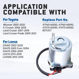 USTAR 47960-60050 ABS Pump Brake Booster Motor Compatible with Lexus GX460 2002-2020 GX470 2006-2009 LX570 2015-2018 Toyota 4Runner 2005-2020 Land Cruiser 2007-2018 FJ Cruiser 2006-2018