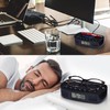 RCA RCD5V Digital Radio Alarm Clock with USB Charging Cord
