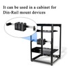1U 19inch Rack Mount Din Rail Chassis, 19" Rackmount Aluminum