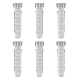Concrete Wall Anchors for TV Wall Mount Installation Suitable for Concrete or Brick Wall Installation Durable Plastic Anchor Bolts 10X50mm White 6pcs XAS705 by USX MOUNT