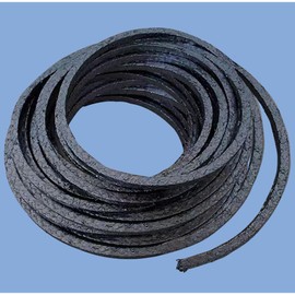 15 Feet Length Flexible Graphite Braided Compression Packing (1/8" x 1/8") for Pump Valve or Mechanical Seal