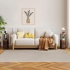 TUTOTAK Small Narrow End Tables, Side Tables with 2 Fabric