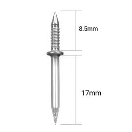 Alnicov 50PCS Seamless Nails Seamless Double Head Skirting Nails with Double Head Nails Skirting Nails Tool