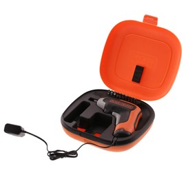 Black+Decker BCF611CK Cordless Screwdriver (3.6 Volt, 5.Nm, with LED Light, Handy Screwdriver for Smaller Screwing Works, in Storage Box, Includes USB Quick Charger and 10 Screwdriver Bits 25 mm)
