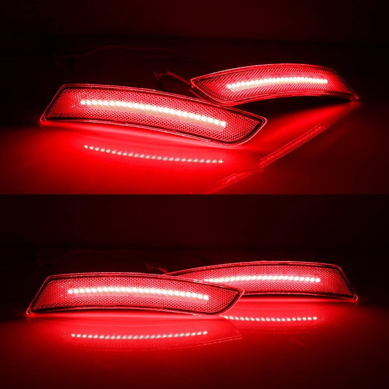 GTINTHEBOX Clear Lens Front Rear Full Side Marker Lights Compatible