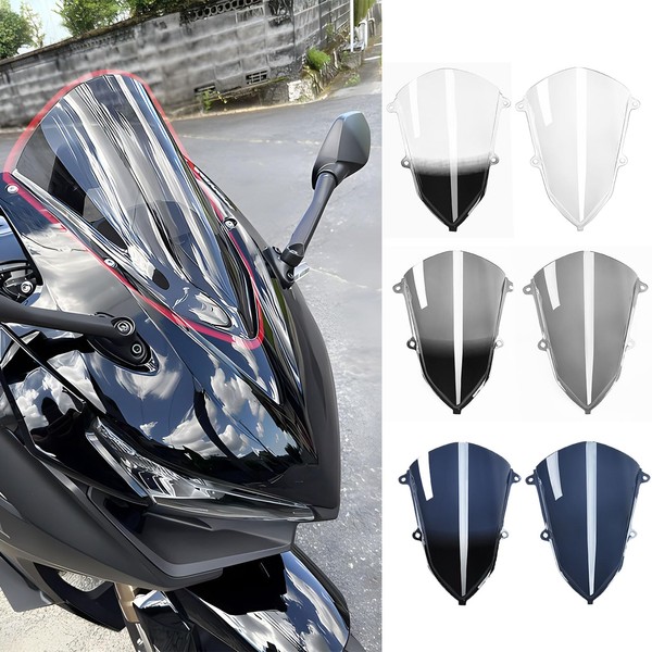 WOOGA Motorcycle Windshield Windshield Screen Panel Spoiler Honda CBR400R CBR500R