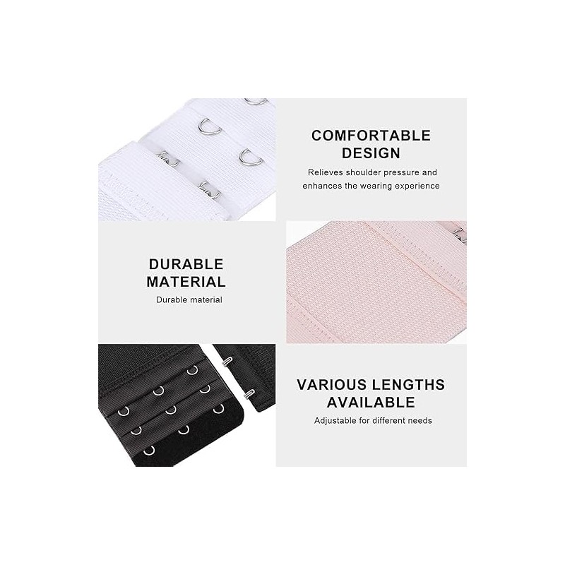 Vayfoni 6-Pack Women's Bra Extender Set - Soft & Comfortable