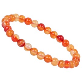 ELEDORO Stretch Bracelet Made of Real Gemstone Beads (6 mm) – Pearl Bracelet for Stylish Elegance, Gemstone