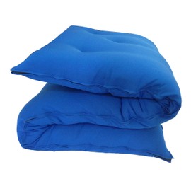 Twin Size Traditional Japanese Floor Futon Mattresses, Tatami Foldable Cushion Mats, Yoga, Meditaion 80 x 39 x 3 (Royal)