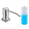 Sink Soap Dispenser Brushed Nickel, Soap Dispenser for Kitchen Sink