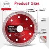 Tayfeim 4.5" Diamond Porcelain Cutting Blade for Angle Grinder, Grinder