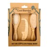 Kit de Cepillos de Bambú Para Bebé - 3 Piezas
