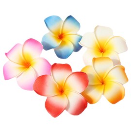 Pack of 10 7 cm Colourful Woman Hawaii Flowers Hair Clip Hair Accessories for Party Beach Bride
