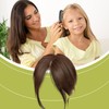 Middle Part Bangs,Middle Side Part Fake Hair Bangs Realistic -