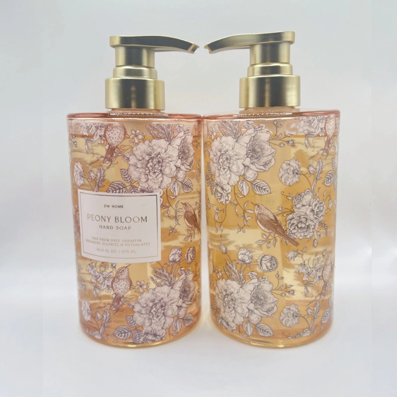 DW Home NEW DW Home Peony Bloom Glass Bottle Hand