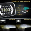 Unbranded Newest Pair 5x7" 7x6 LED Headlights Hi/Lo DRL For