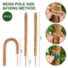 Moss Pole 4pcs 70cm Poles for Plants Bendable Plant Supports