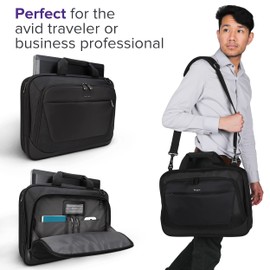 Targus CityLite Laptop Briefcase Shoulder Messenger Bag for 15.6-Inch Laptop, Black (TBT053US)