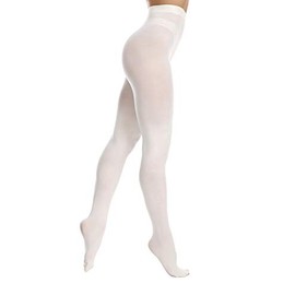 EVERSWE Women's 80 Den Soft Opaque Tights, Women's Tights (Large-X-Large, Cream)