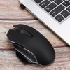 2.4G Wireless Game Mouse Black ABS Portable with Breathing Light