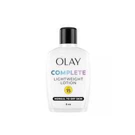 Olay Complete Lotion All Day Moisturizer with SPF 15 for Normal Skin, 6.0 fl oz, Pack of 2