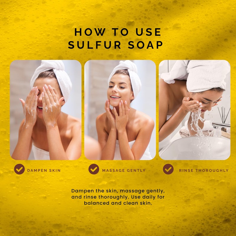 Pili Natural Sulfur Soap Bars (3 Pack) Jabón de azufre