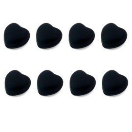 8PCS Hijab Magnetic Pins, Black Small Scarf Magnetic Pin, Multi-Purpose Scarf Magnets Brooch for Hijabs Shawl Scarves Clothes (Heart-shaped）