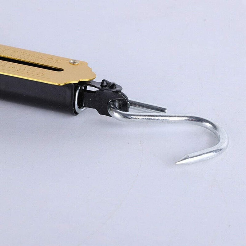 Spring Balance Scales 50KG Hanging Hook Handheld Metal Weighing Scale