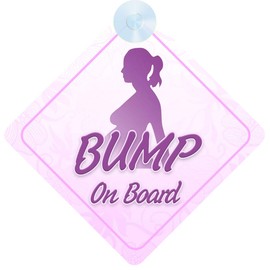 Mum to Be Gift - Bump on Board Car Sign, Thoughtful Safety Sign for Expectant Mums | QG Ltd