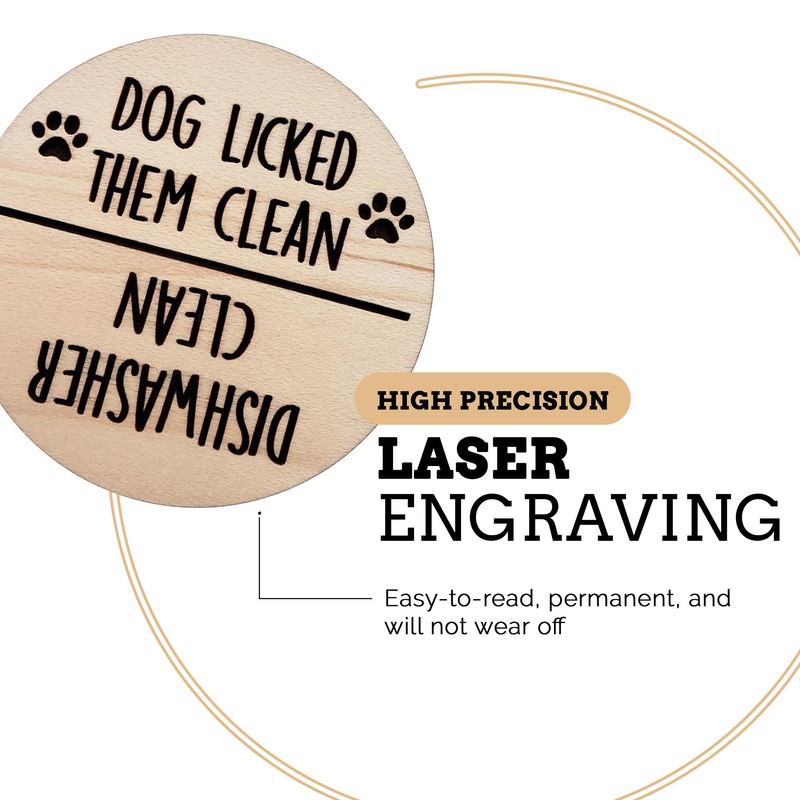Funny Kitchen Gadgets Clean and Dirty Sign for Dishwasher, Apartment