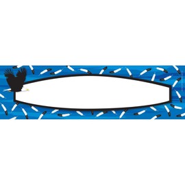 Barker Creek Double-Sided Desk Nameplates & Bulletin Board Signs, Sea & Sky, Multi-Purpose Desk Nameplates, Bulletin Board Signs, Hall Passes, Word Walls and More! 3.5" x 12", Pack of 36 (1449)