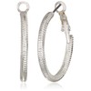Nine West Women's Silver Hoop Earrings, Size: 0, Silver