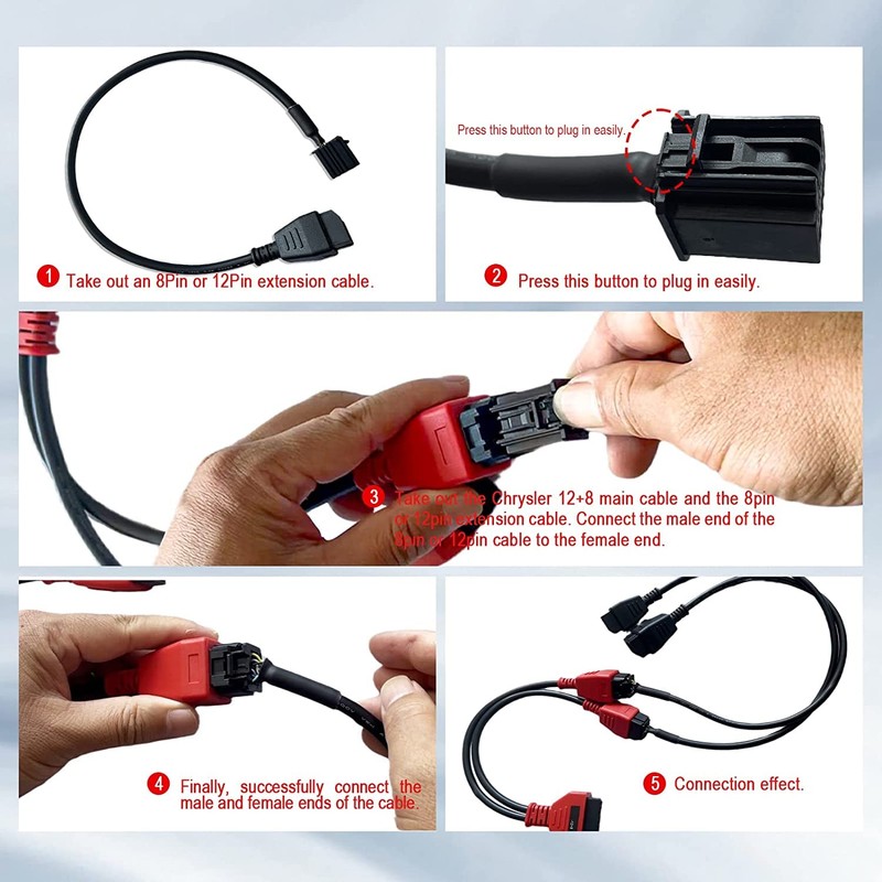 PARANNIC Obd2 Cable 12 8 Extension Adapter Cable for DS808