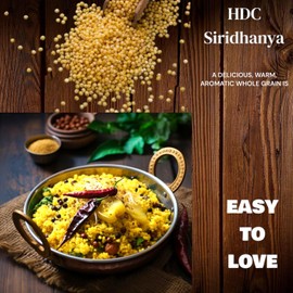 HDC Siridhanya unpolished and organic millets combo pack of 5 [Kodo, Foxtail, Barnyard, Little and Proso millets, Each millet 900gm packed in Jar] organically grown from Andhra Pradesh
