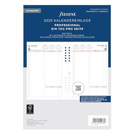 Filofax A5 Professional 1 Day on a Page (German) 2025