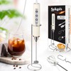 Milk Frother Rechargeable Handheld-Electric Whisk 3 Speed Adjustable, Coffee Frother