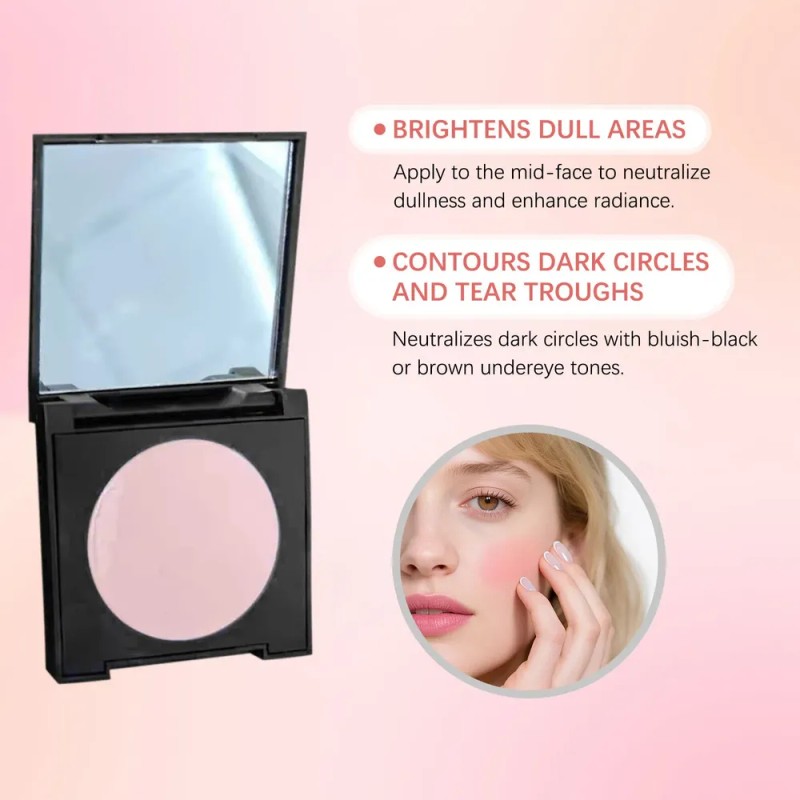 Crema Correctora Iluminadora Para Ojeras Natural Rosa
