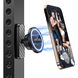 Soporte Magnético para Celular Gym, Anillo Metálico Magnético, Ajustable 360°, Adecuado para Gimnasios, Carritos De Golf Y Automóviles, Accesorio Deportivo Unisex