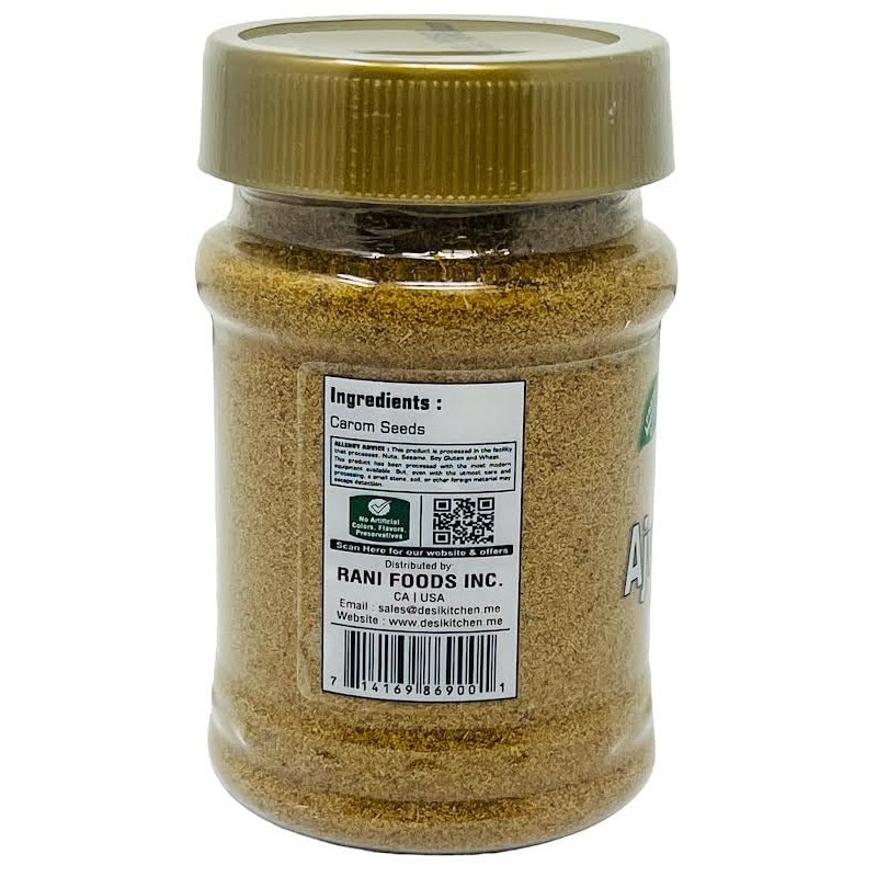Desi Kitchen Ajwain Powder (Carom Ground) 3 oz (85 g)