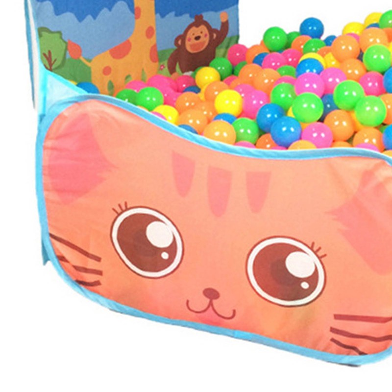 Kids Ball Pit Folding Cartoon Giraffe Baby Play Pool Tent