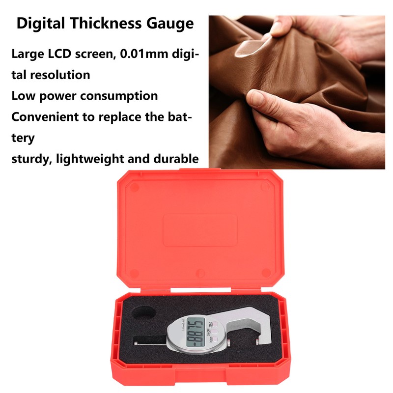 Digital Thickness Gauge LCD Large Low Power Consumption Convenient Sturdy