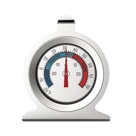 Alnicov 2pcs Fridge Freezer Refrigerator Thermometer Room Mechanical Thermometer Stainless Steel Thermometer for Home Bars Cafes