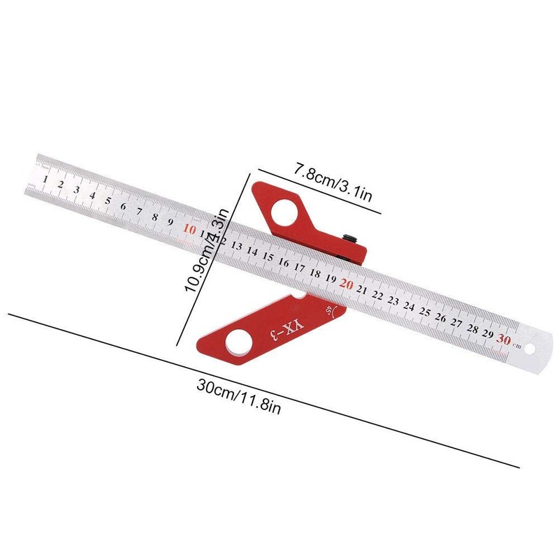 Marhynchus YX-3 Center Scribe Gauge, Center Line Scriber, 45 90